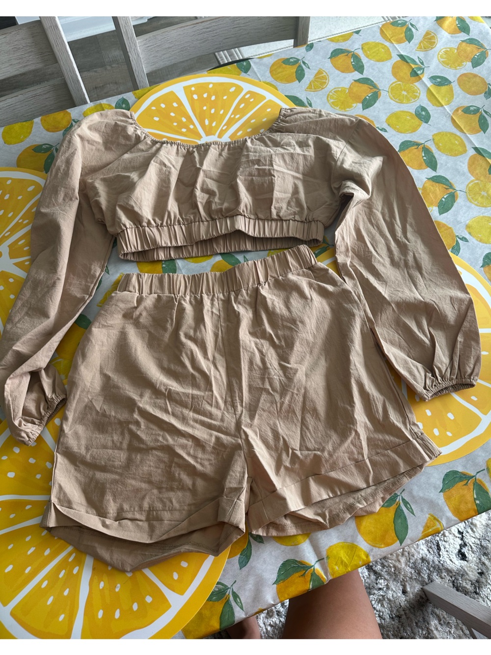 NWOT Two piece short set size medium
